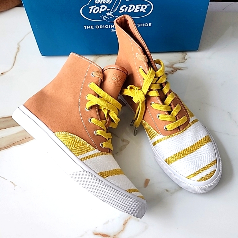 SPERRY Top Syder CVO Hi Top Linen Tan